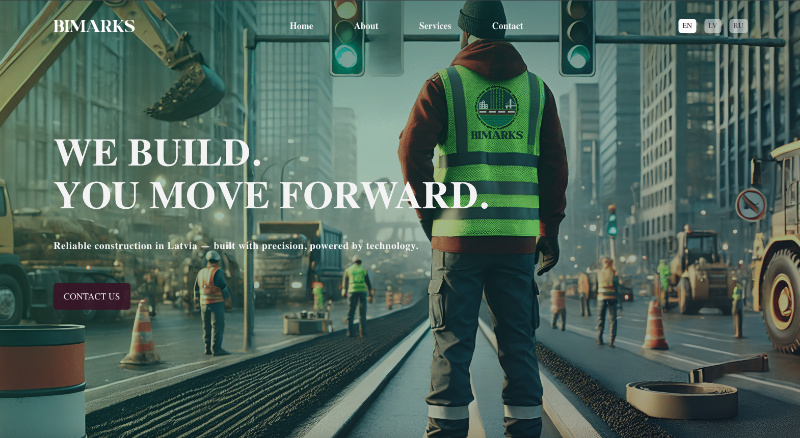 BIMARKS Construction Company Website
